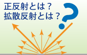 正反射とは、拡散反射とは